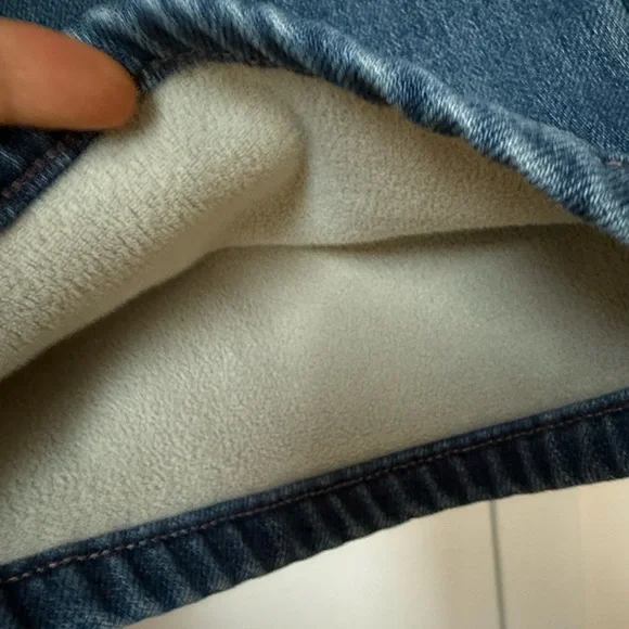 Loro Piana Fleece lined Straight Leg Jeans for women - Picture 8 of 16